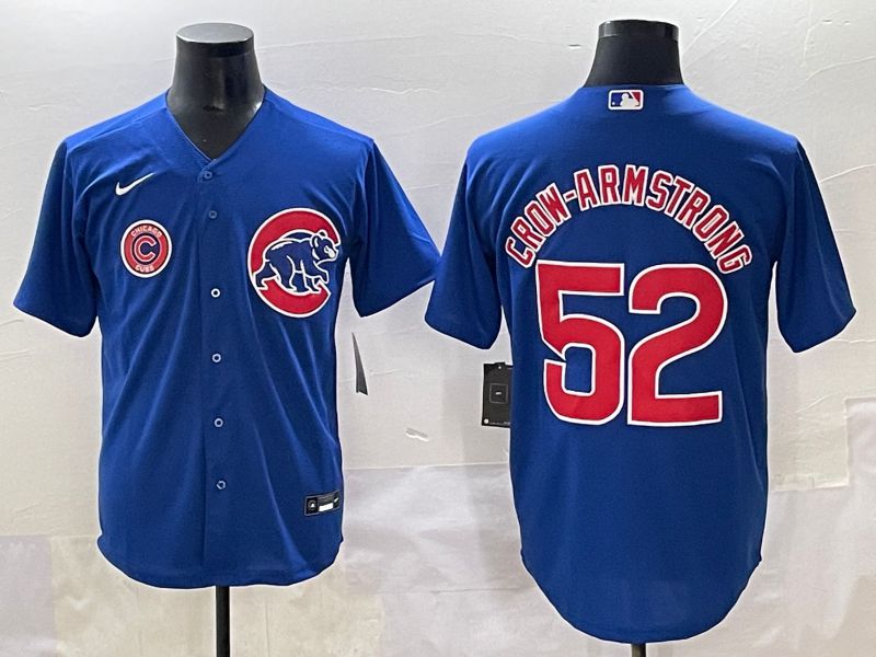 Men 2025 Chicago Cubs #52 Crow-Armstrong Blue Game Nike MLB Jersey style 7->chicago cubs->MLB Jersey